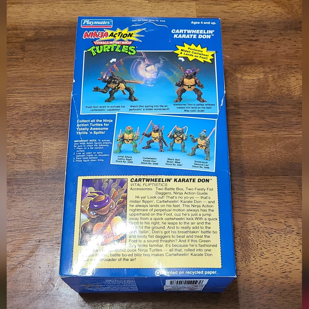 Ninja Turtles vintage cartwheelin karate Donatello - Picture 5 of 9